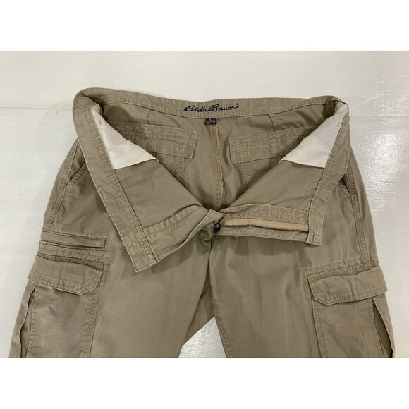 Eddie Bauer Men’s 40x36 Tan Khaki Ripstop Cargo Pants Utility Hiking Outdoor - Picture 7 of 13